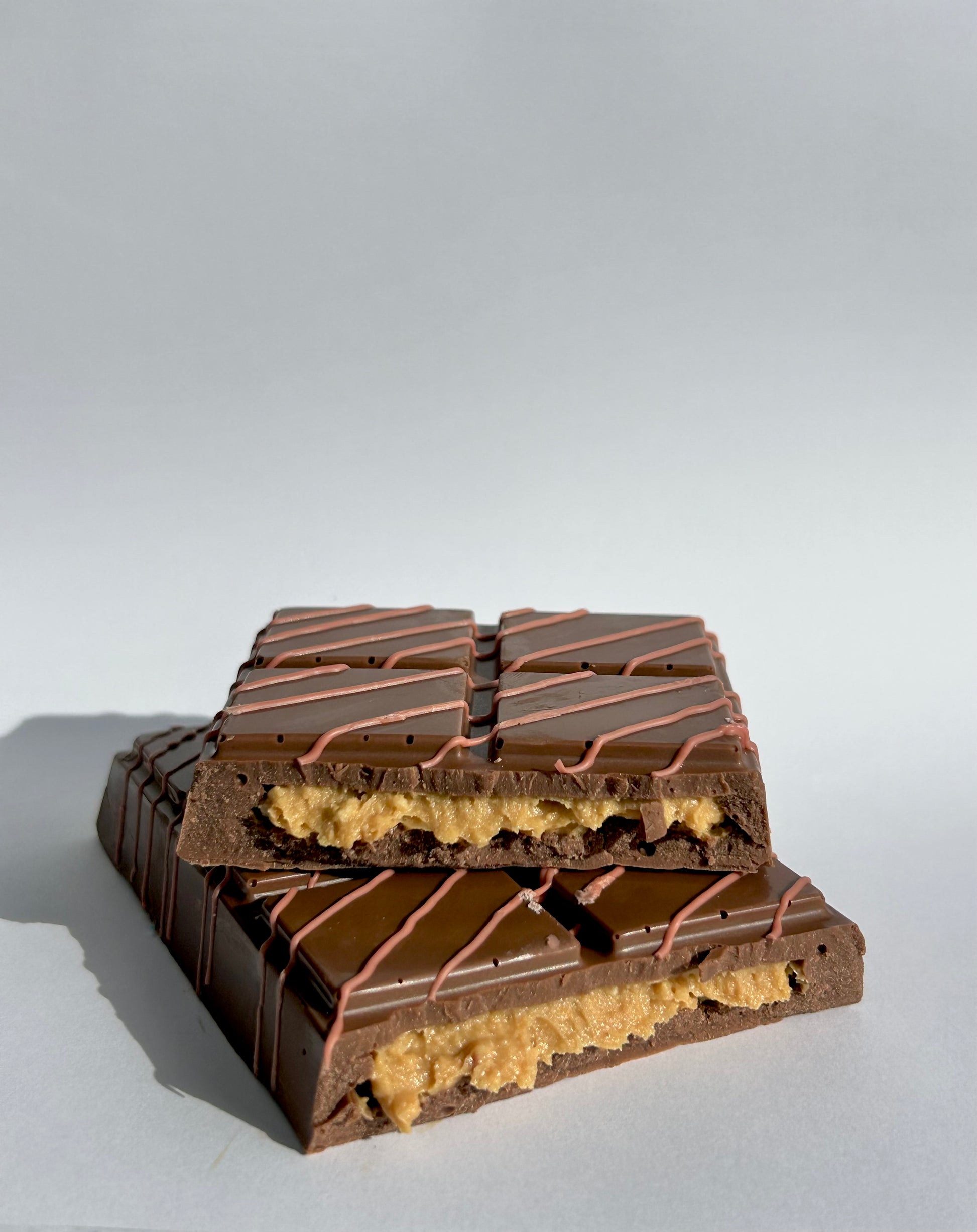Peanut Butter Crunch Stuffed Chocolate Bar