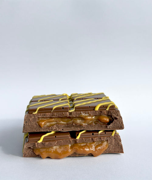 Caramel Stuffed Chocolate Bar